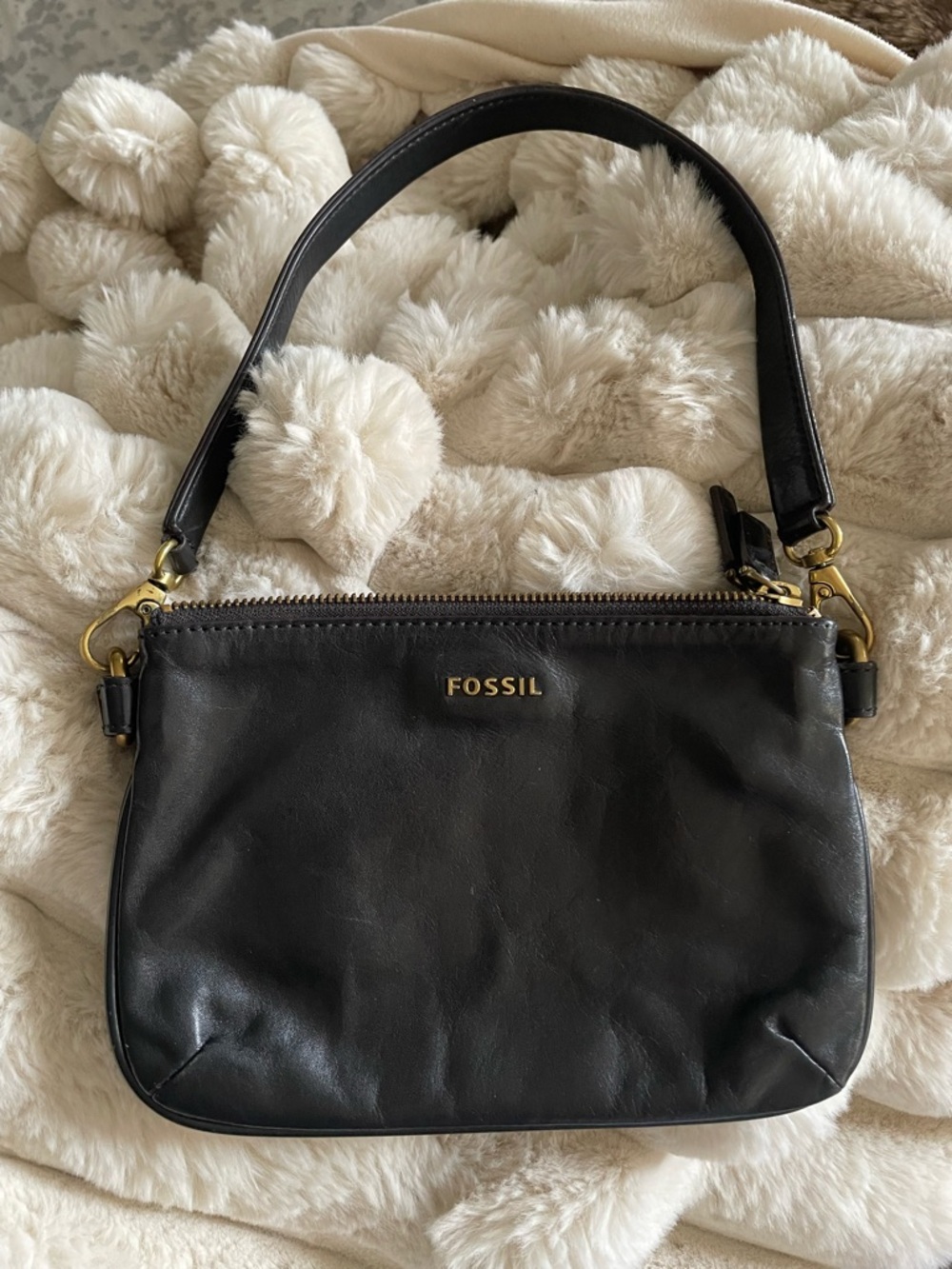 Fossil Black Leather handbag